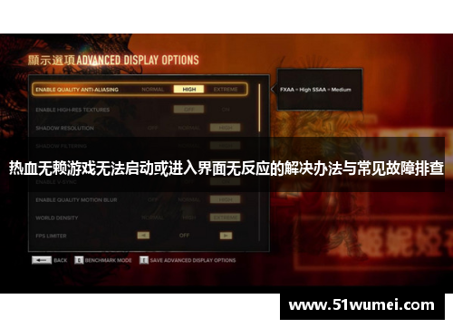 热血无赖游戏无法启动或进入界面无反应的解决办法与常见故障排查